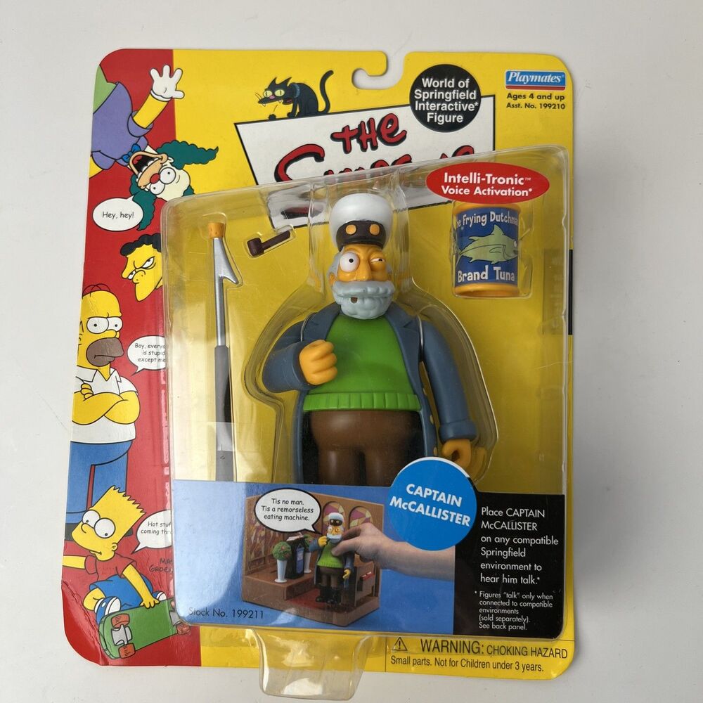 The Simpsons World of Springfield Interactive Captain McAllister Action Figure
